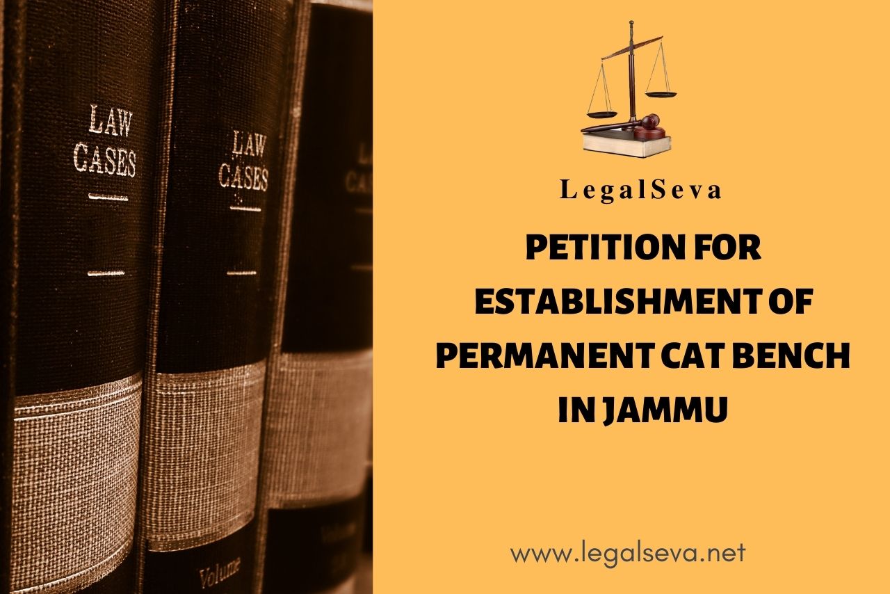 Petition for Establishment of Permanent CAT Bench in Jammu