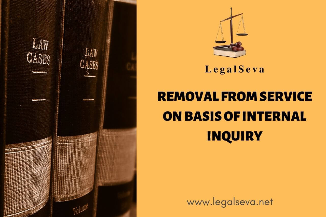 Removal from ESIC Service on Internal Inquiry CAT Case