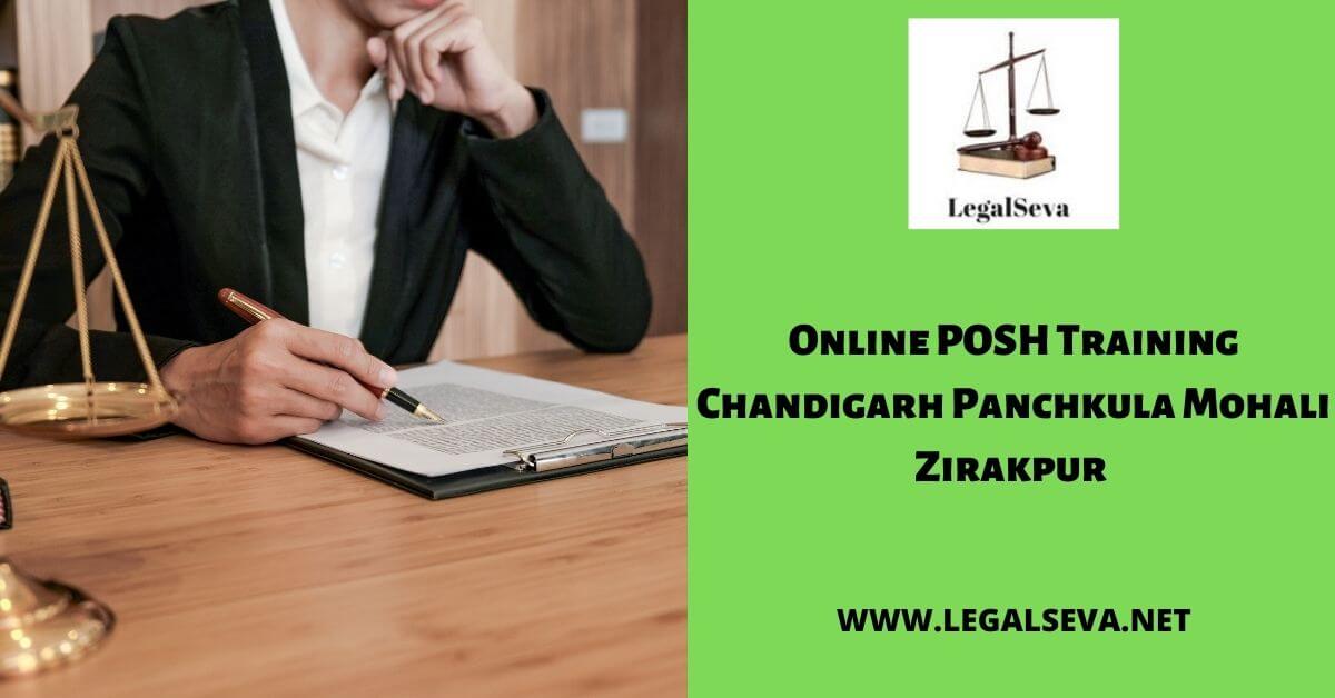 Online POSH Training Chandigarh Panchkula Mohali Zirakpur