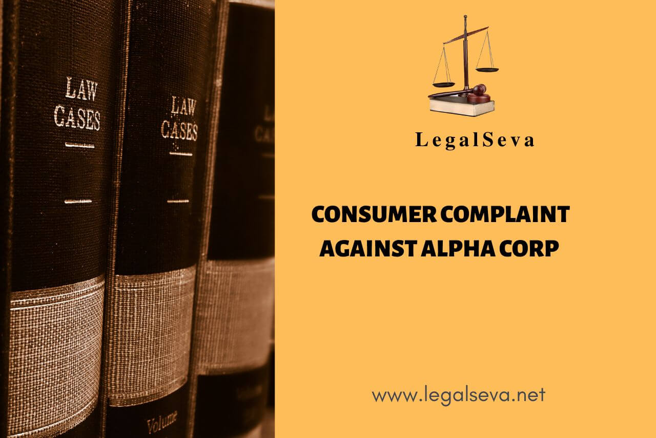 Consumer Complaint against Alpha Corp Development